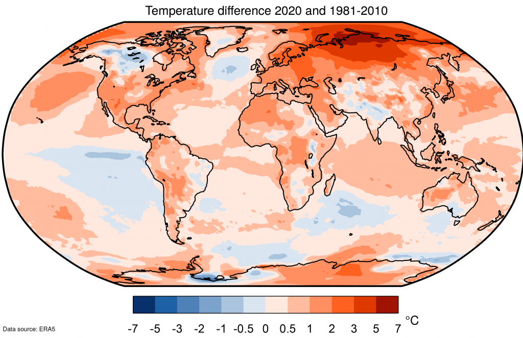 पृथ्वी का सबसे गर्म साल था 2020!