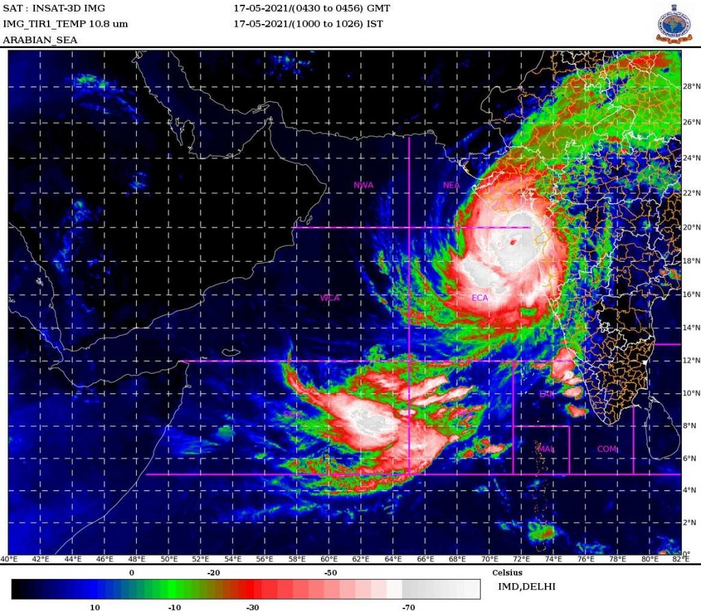 गुजरात में चक्रवात ताऊते के लैंडफॉल की प्रक्रिया जारी: मौसम विभाग