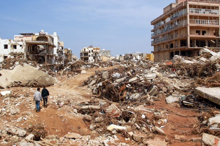 लीबिया में बाढ़ से तबाही, 20 हज़ार लोगों के मरने की आशंका